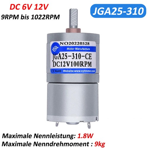 Jga25 310 mikro getriebemotor - jga25-310,